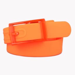 High Quality Unisex Silicone Pin Buckle Belt Candy Colorful Metal-free Anti-allergic Plastic Trouser Belts for Men and Women