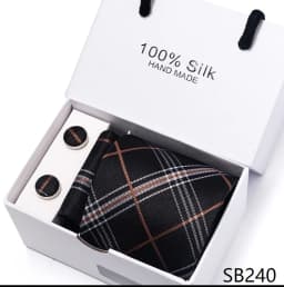 Classic Style 65 Colors Sales Silk Tie Handkerchief Cufflink Set Men Necktie Box Solid Color Sky Blue Fit Wedding Office Cravat
