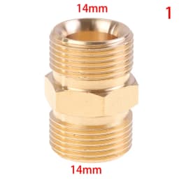 High Pressure Washer Hose Extension Connector Adapter, M22 14mm & 15mm Male Thread Female Hose Coupler Adaptor for Power Washe