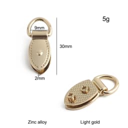 10/30/100PCS Metal Leaf Shape Bag Anchor D-ring For DIY Leather Shoulder Handbag Straps Hanger Hooks Connector Clips Accessories
