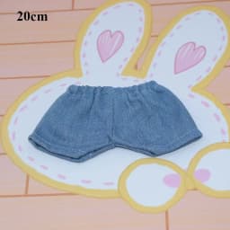 20CM Cotton Doll Clothes Pants Candy Color Denim Shorts Versatile Casual Wears Jeans Trousers For Idol Dolls Accessories Toys