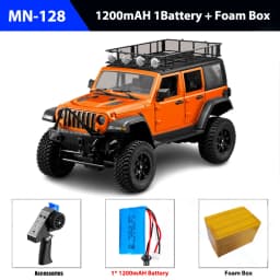 MN128 RC Crawler 1/12 Full Scale 4x4 2.4G Climbing Buggy Vehicle with LED Light 4WD Off-road Remote Control Cars Model Toys