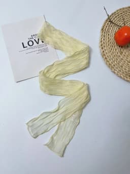 Folded Pure Color Long Scarf for Women Summer Season Decorative Hot Girl Youth Fashion Korean Style Rectangle Shape Scarf