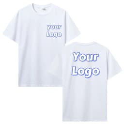 Customized Print T Shirt Men Women Custom Cotton Tops Tees DIY Your Like Photo Or Logo Cotton T-shirt Personalized Men Clothing