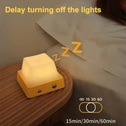 LED Night Lights Bedside Table Lamp Room Decoration USB Rechargeable Led Lamp Decor Holiday Baby Bedroom For Birthday Gift