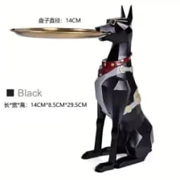 HotLarge, Creative, Floor-to-ceiling, Gentleman Dog, Ornament Light Luxury Living Room Decoration TV Cabinet, Home, Tray, New Ho