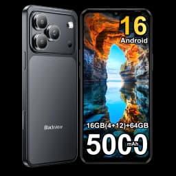 Blackview WAVE 7C Smartphone 6.56'' HD+IPS 5000mAh Battery 16GB(4+12)+64GB Unisoc Cell Phone 32MP+13MP 4G Android 16 Dual SIM