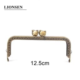 10pcs 8.5CM 10.5CM 12.5CM Cat Metal Purse Frame Handle for Clutch Bag Handbag Accessories Making Kiss Clasp Lock Bronze Bags