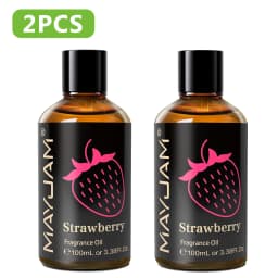 MAYJAM 100ml Fragrance Oil Coconut & Vanilla White Musk Sea Breeze Baby Powder Dragons Blood Sweet Tobacco Freesia for Aromatherapy Diffuser Humidifier Burner, Strawberry Watermelon Cherry Coconut Cranberry Fruit Essential Oil Making Candle Aromatic Spray