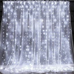 Fairy Curtain Lights USB Remote Control Waterproof LED String Lights for Bedroom Indoor Outdoor Wedding Christmas Party Decor