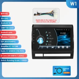 Hizpo Android 14 DSP RDS Carplay 4G WIFI BT GPS Head Unit For Toyota Tacoma 2 HILUX 2005-2015 Car Radio Multimedia Video No DVD