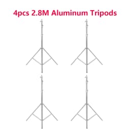 SH 2.9m Light Stand With Stainless Steel Kit Cross Arm With Weight Bag Photo Studio Accessories Extension Telescopic Rod 2.49M