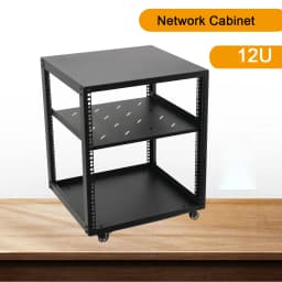 12U/15U/20U Network Cabinet 2mm Adjust Shelf With 4 wheels for Server/Shielded Cabinet Mobile Audio Amplifier Rack Shelf