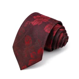 New Men's High Quality 8cm Flower Fish Pattern Jacquard Tie Paisley Polyester Necktie Office Business Party Accessories Gift