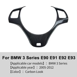 For BMW 3 Series E90 E91 E92 E93 2005-2012 Auto Car Accessories Steering Wheel Button Decoration Frame Trim