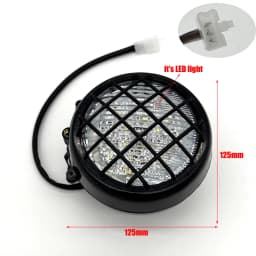 1/2PCS Front LED Head Light Lamp Headlight For 50cc-250cc 4 Wheeler Quad Dirt Bike Go Kart ATV Dune Buggy Yamaha Banshee 87-2006