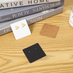 50PCS 5x5cm Square Blank Label Tags Earrings Necklace Holder Jewelry Card Packages For Small Business DIY Accessories Supplies