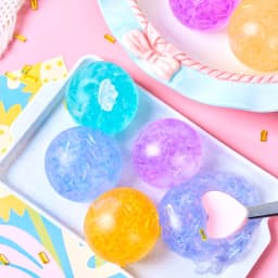 6Pcs Transparent Soft TPR Empty Ball Skins DIY Handmade Bubble Squishy Toy for Stress Relief Squeeze Fidget Toy Crafts Making