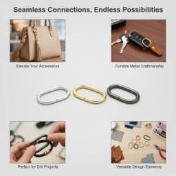 10-40pcs Metal Oval Ring Buckle 19-50mm Bag Strap Adjustment Loop Webbing Belt Buckle Garment DIY Accessories