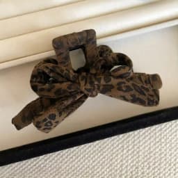 Leopard Print Large Square Hollowed Acrylic Crab Hair Clip Back Head Updo Temperament Simple Shark Clip New Vintage Accessories