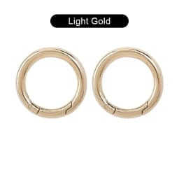 CRAZYSMITH O Ring Round Carabiner for Keychain Fob Clasp Connector Ring for Keychain Clip Strap Buckle Snap Hook Bag Accessories
