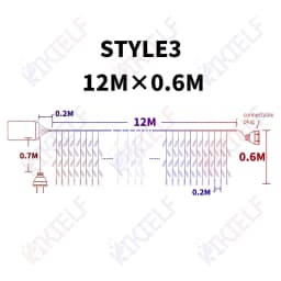 4M/6M/12M LED Icicle String Lights Fairy Light Christmas Garland Outdoor Led Curtain For New Year Wedding Party Terrace Decor