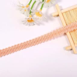 2/4yards 12mm Polyester Lace Trimming Ribbon Centipede Braided Curve Lace Sewing Clothes DIY Craft Wedding Accessories