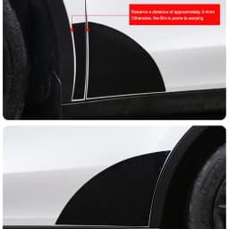 For Tesla Model Y Juniper 2027 Front Door Corner Anti-Scratch Film Rear Door Protective Films Invisible Car Clothing TPU Film