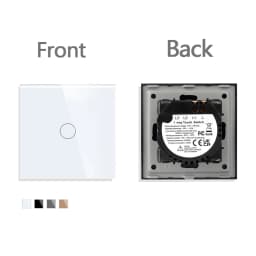 TAWOIA French Polish Power Socket Touch Switch Glass Panel USB Double Outlet Triple Wall Sockets Button Switch Fits E-type Plugs