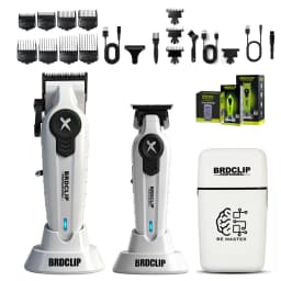 BRDCLIP New White Professional FA1C-T-609 Barber Hair Clipper Set Men's 10000RPM Electric Shaver Hair Trimmer Barbershop Tools