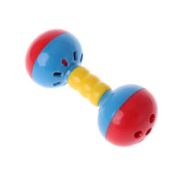 Bird Colorful Plastics Interactive Dual Balls Parrot Toy for African Greys Cockatoo Small Medium Parrots Y5GB