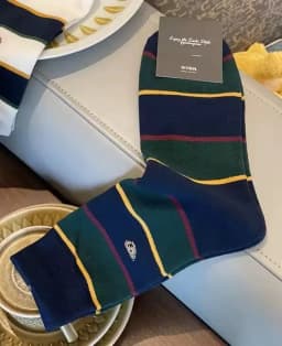 Stripes Soft Breathable Cartoon Gentleman Bear Men's  and women Socks Cotton Harajuku Socks Christmas Gift Casual Designer socks