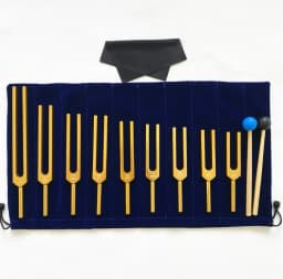 Yoga Tuning Fork Color Sets Tuning Fork Hammer Tools Sound Healing Therapy Kit 174HZ /285 /396 /417 /528/ 639 /741 /852 /963HZ