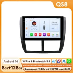 Hizpo 2din Android Auto Radio for Subaru Forester 3 SH Impreza 2007-2013 Carplay 4G Car Multimedia GPS Autoradio AI Voice WIFI