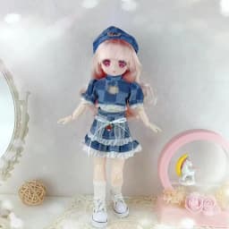 30cm Kawaii BJD Doll Girl 6 Points Joint Movable Doll with Fashion Clothes Soft Hair Dress Up Girl Toys Birthday Gift Doll New