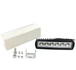 Car LED Light Bar 12V 18W 6000K Super Bright Work Light IP67 Waterproof Flood Spot White Off Road Head light Driving Light