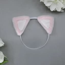 20cm Dolls Accessories Cute Plush Cat Ear Headband Hairy Tail For Cotton Stuffed Toys Headwear Idol Dolls Hair Decor