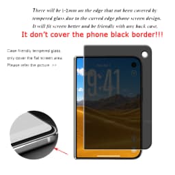 1/2/3/4Pcs For iPhone Duo Glass iPhone Duo Tempered Glass Privacy 9H Anti-Spy Cover Flat Outer Phone Screen Protector iPhone Duo