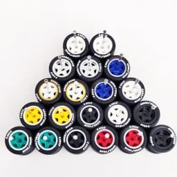 10 Sets 1/64 Alloy Car Wheels Pack Tires Diameter 9.8mm/11mm/12mm/13mm/14mm for Hot Wheel/Matchbox/Domeka/Tomy 1:64 Car Model
