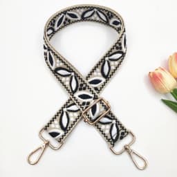 1 Piece 1.50inch Wide Adjustable Handbag Purse Strap Replacement Crossbody Shoulder Strap Magnolia Pattern Jacquarded Strap