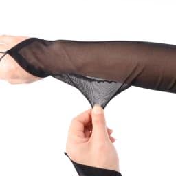 50cm Women Black White Transparent Mesh Breathable Elasticity Hook Finger Long Gloves Sexy Party Etiquette Fingerless Gloves