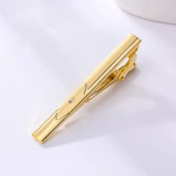 1Pcs Fashion Tie Clip for Men Copper Simple Bar Clasp Practical Mens Classic Tie Clips Clamp Pin Jewelry Necktie Wedding Gift
