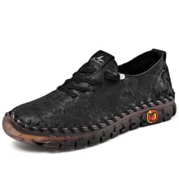 New Unique Oxford Shoes 43 44 Women's Split Leather Loafers Woman Orthopedic Moccasins Mother Designer Laced Daily Walking Flats