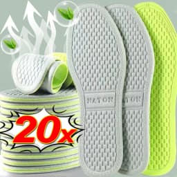 2/20pcs Memory Foam Orthopedic Insoles Unisex Deodorizing Insole Shoes Sports Absorbs Sweat Soft Antibacterial Shoe Accessories