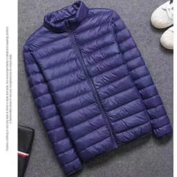 Lightweight Men's Casual Hooded down Jacket Short Pure Color Warm Cotton Coat Slim Fit Style Regular Thickness Spring Season