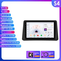 9" Hizpo 2Din Android Auto Car Radio for Opel Vauxhall Mokka 1 2012 - 2016 UI7862 Multimedia SWC RDS DSP 4G BT CarPlay 360° CAM