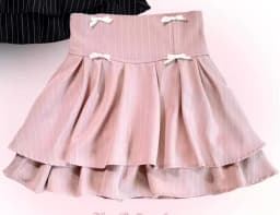 Japanese Mines Style Bow Double Layer Puffy Short Skirts High Waist A-line Sweet Cute Versatile Lolita Mini Skirt Women Summer