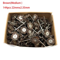 19/22/25mm Polishing Brushes Soft Hard Abrasive Buffing Grinding Wheel 2.35mm Shank Dremel Accessories for Jewelry Rotary Tools