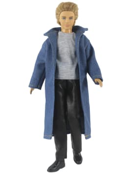 1 Set Doll Clothes Leather coat Outfit for 12 inch Ken Doll Many Style for Choice A02