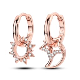 925 Sterling Silver Gold Color Circular Hoop Earrings Golden Earring Fit Original Charms Diy Fine Jewelry For Fashion Women